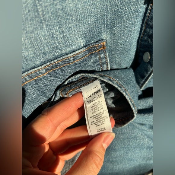 Joe Fresh Button Down Denim Shirt - Picture 6 of 14